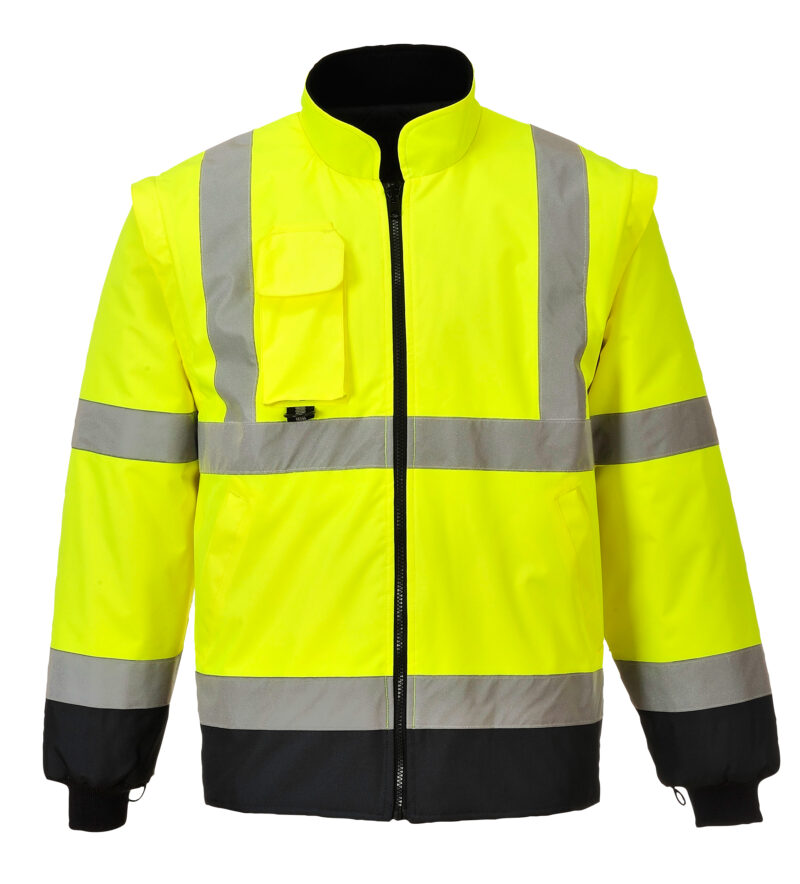 Portwest S426 High Visibility 7-in-1 Contrast Traffic Jacket-16976
