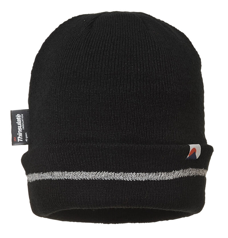 Portwest B023 Reflective Thinsulate Lined Trim Knit Hat -17430
