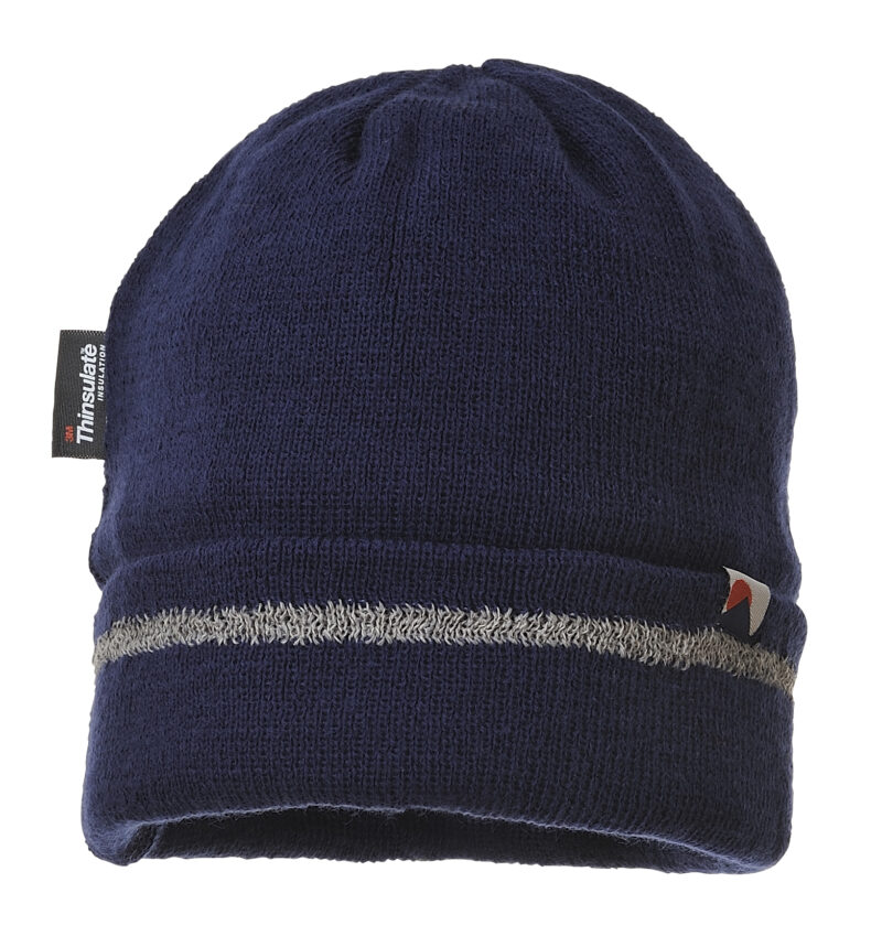 Portwest B023 Reflective Thinsulate Lined Trim Knit Hat -17432