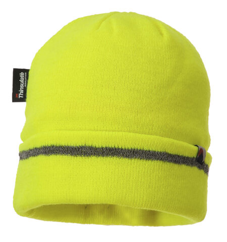 Portwest B023 Reflective Thinsulate Lined Trim Knit Hat -0