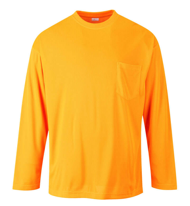Portwest S579 Day-Vis Pocket Long Sleeve T-Shirt-17720