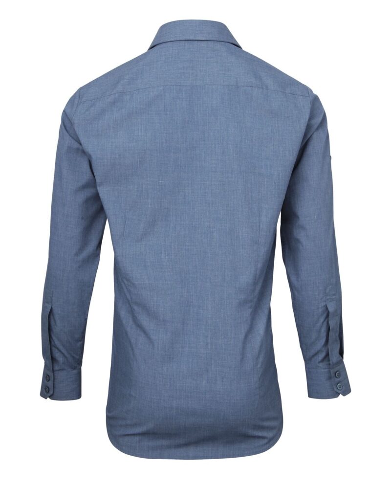 Premier PR217 Men's Cross-Dye Poplin Roll Sleeve Shirt-18765
