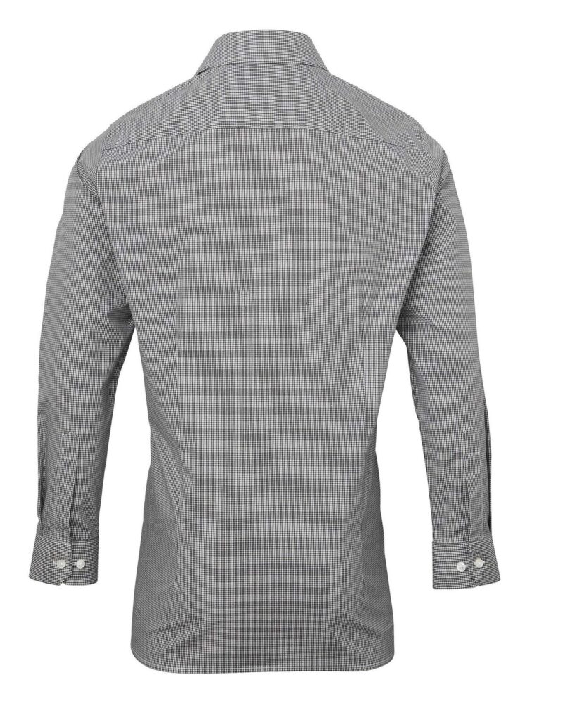 Premier PR220 Microcheck Gingham Poplin Shirt -18636
