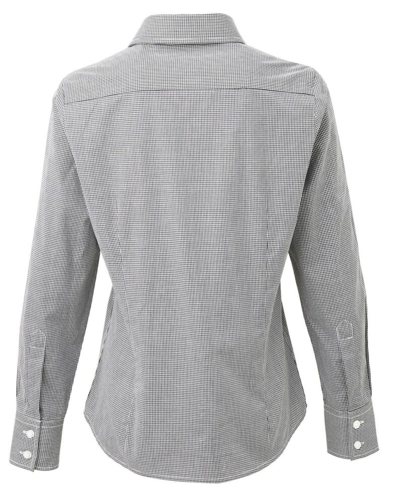 Premier PR320 Ladies Microcheck Gingham Poplin Shirt -18655
