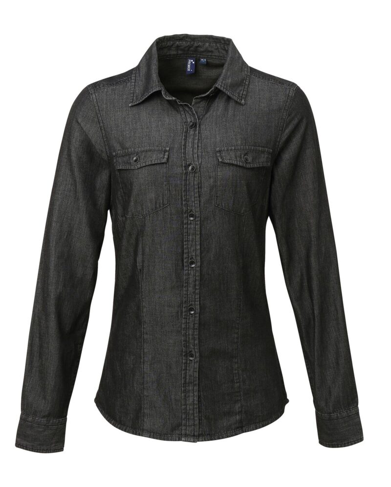 Premier PR322 Ladies' Jeans Stitch Denim Shirt-18735