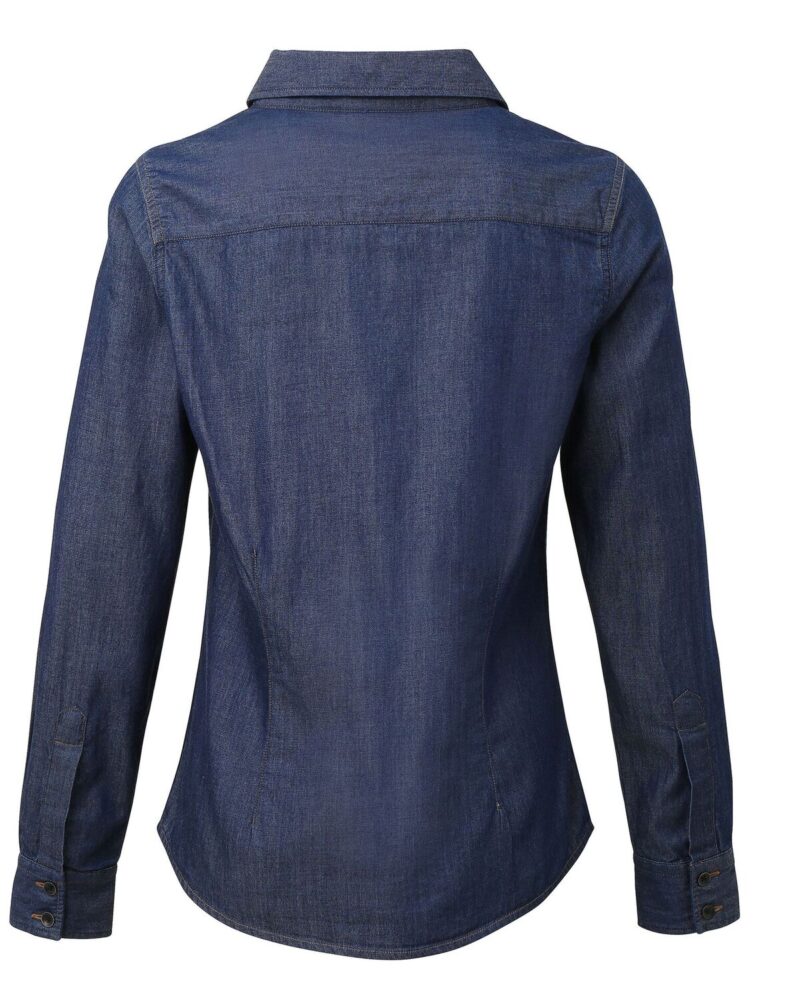 Premier PR322 Ladies' Jeans Stitch Denim Shirt-18734