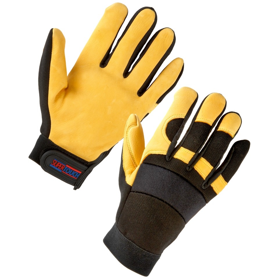 Supertouch 24342 Leather Mechanic Gloves-0