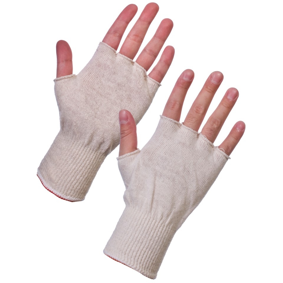 Supertouch 252W Polycotton Fingerless Glove Stockinet Liner (Pack of 260)-0
