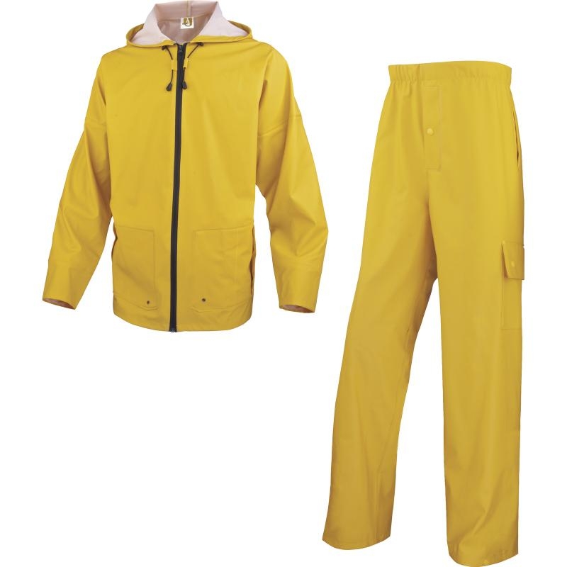 Delta Plus 850 Mixed Polyurethane-Coated Polyester Support Rain Suit-0