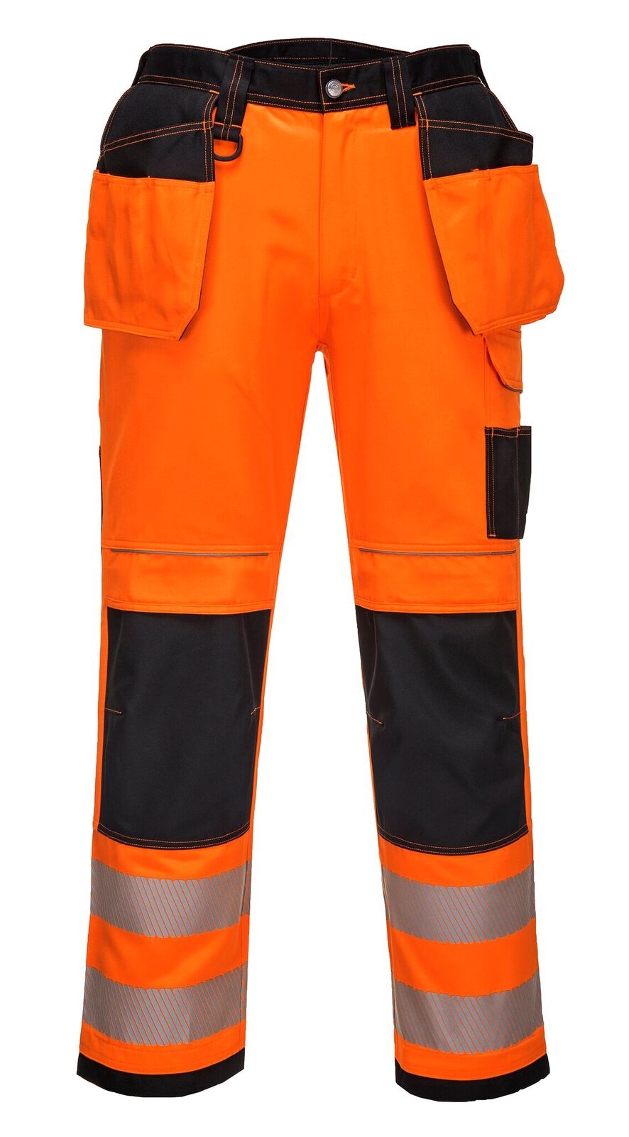 Portwest T501 Vision Hi-Vis Trousers with Free Knee Pads-0