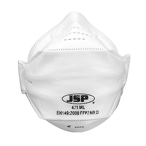 JSP Springfit BGA122-202-000 FFP2 421ML Horizontal Fold Flat Disposable Mask (Box of 100)-0
