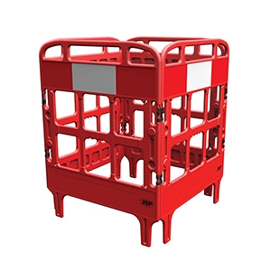 JSP KBU023-000-600 Portagate® 4 Gate Compact Barrier - Red-0