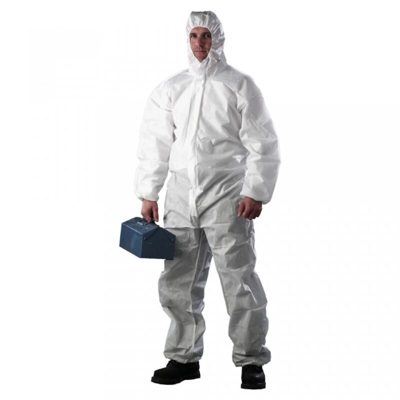 Lakeland LKESGP5281 SafeGard® GP White Coverall with Hood Type 5 & 6-20572