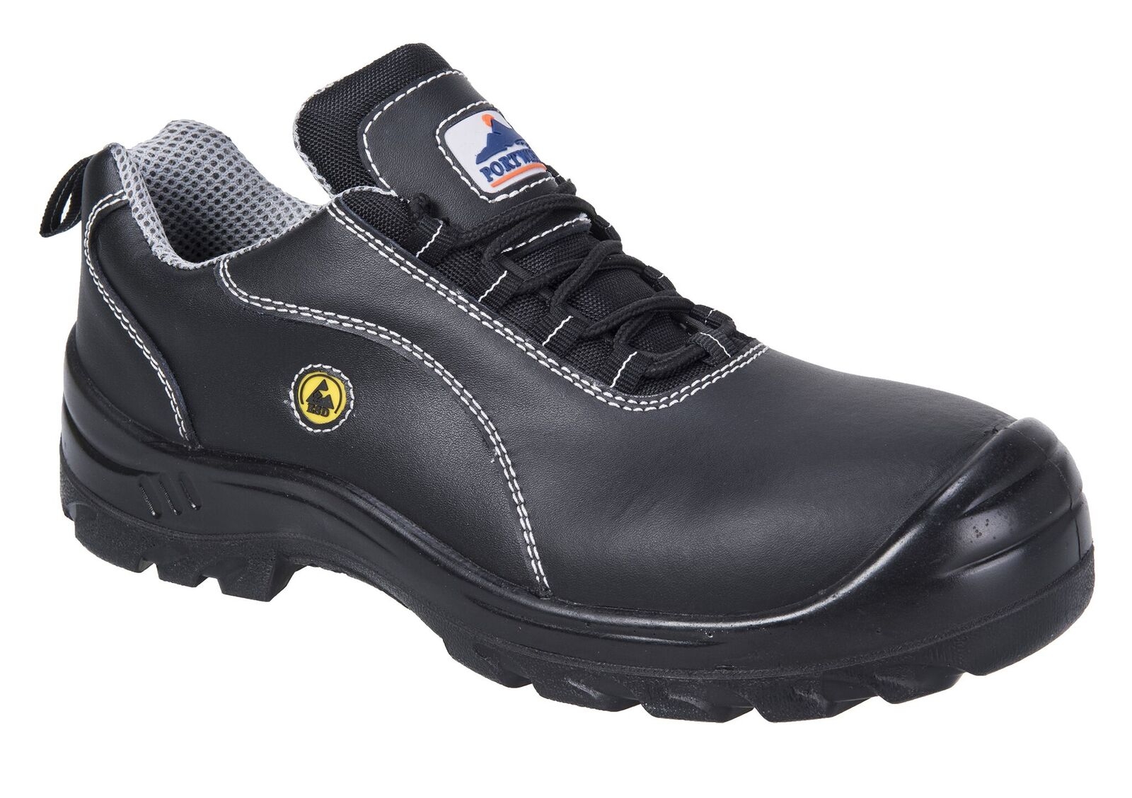 Portwest FC02 Composite ESD Leather Unisex S1 Safety Shoe -0