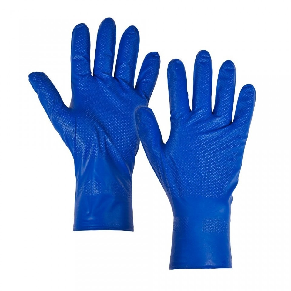 Supertouch 12711-4 PG-900 Fish Scale Nitrile Disposable Gloves (Box of 500)-0