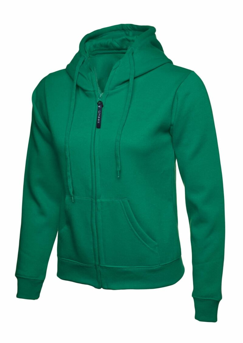 Uneek UC505 Ladies Classic Full Zip Hooded Sweatshirt-20971