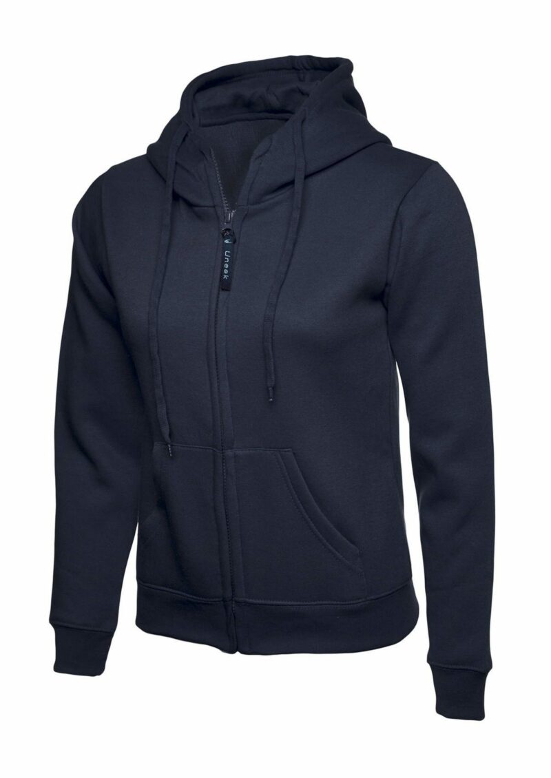 Uneek UC505 Ladies Classic Full Zip Hooded Sweatshirt-20972