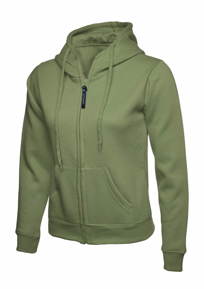 Uneek UC505 Ladies Classic Full Zip Hooded Sweatshirt-20973