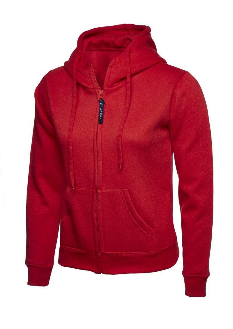 Uneek UC505 Ladies Classic Full Zip Hooded Sweatshirt-20976
