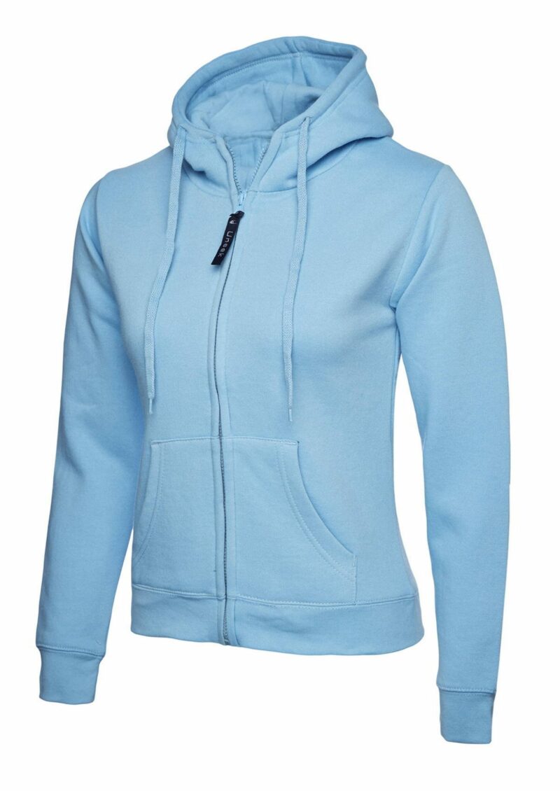Uneek UC505 Ladies Classic Full Zip Hooded Sweatshirt-20978