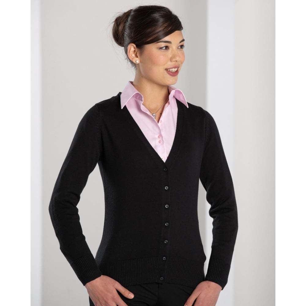 Russell Collection 715F Ladies' V-neck Knitted Cardigan-0