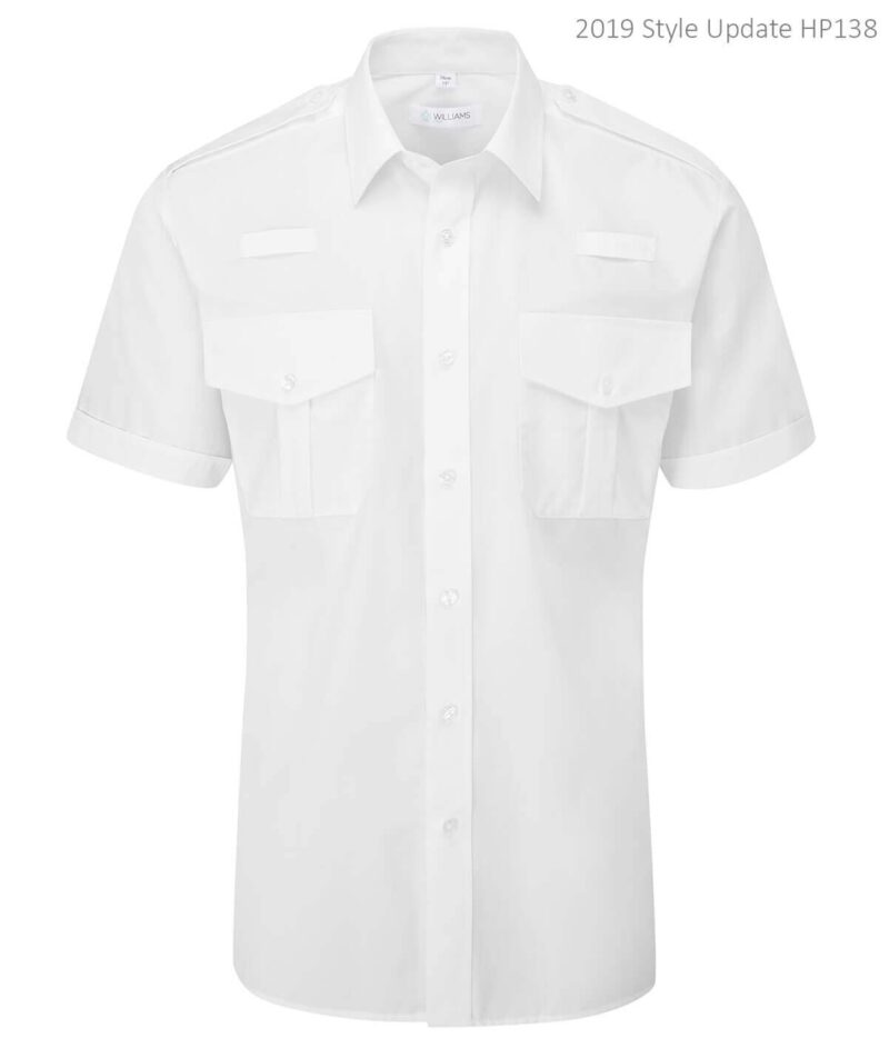 Disley HP138 Mens Pilot Short Sleeve Shirt with 2 Radio Loops -21466