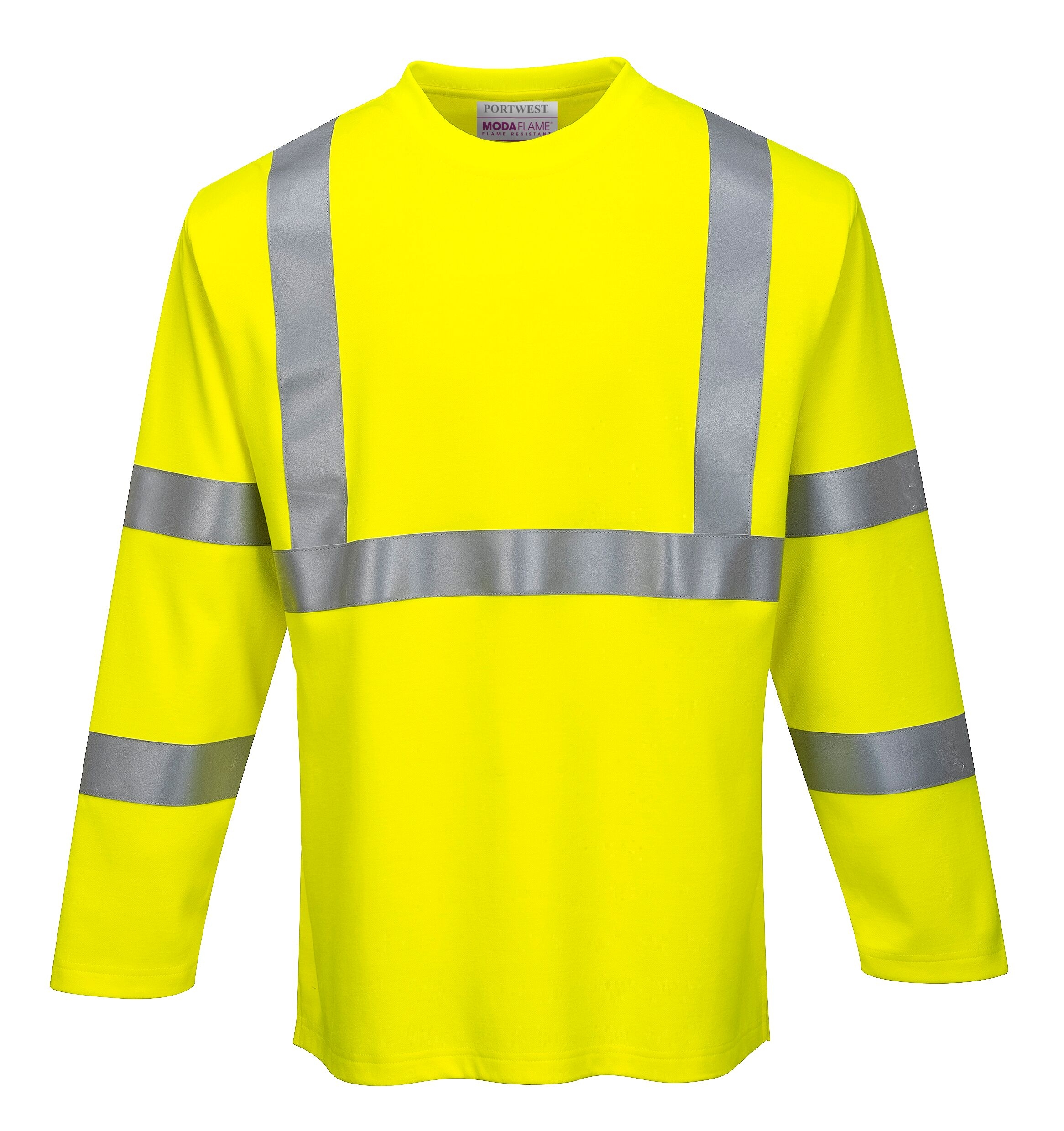 Portwest FR96 - FR Hi-Vis Long Sleeve T-Shirt Collection: Modaflame -0