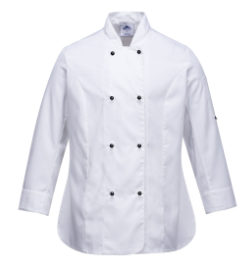 Portwest C837 Rachel Ladies Long Sleeve Chefs Jacket-0