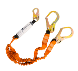 Portwest FP75 Double 140kg Lanyard with Shock Absorber-0