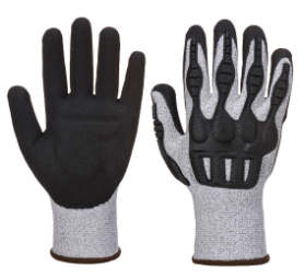 Portwest A723 TPV Impact Cut Glove Grey/Black-0