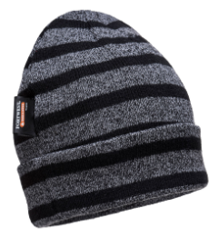 Portwest B024 Striped Insulated Knit Cap, Insulatex Lined-0
