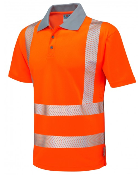 Leo Workwear P03 Wollacombe ISO 20471 Class 2 Coolviz Plus Polo Shirt (Box of 25)-0