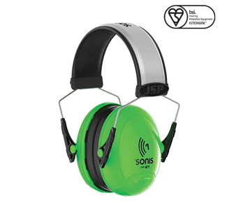 JSP Sonis® AEB010-0B1-B00 1 Extra Visibility Adjustable Ear Defenders 27dB SNR-0