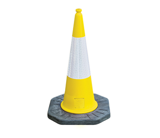 JSP JAB079-240-200 1m Dominator™ Yellow Cone with Sealbrite™ Sleeve (Pack of 10)-0