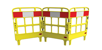 JSP KBT023-000-200 Portagate® 3 Gate Compact Barrier - Yellow-0