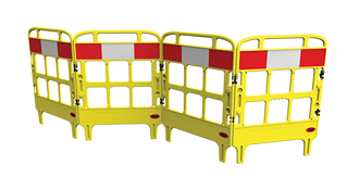 JSP KBU023-000-200 Portagate® 4 Gate Compact Barrier - Yellow-0