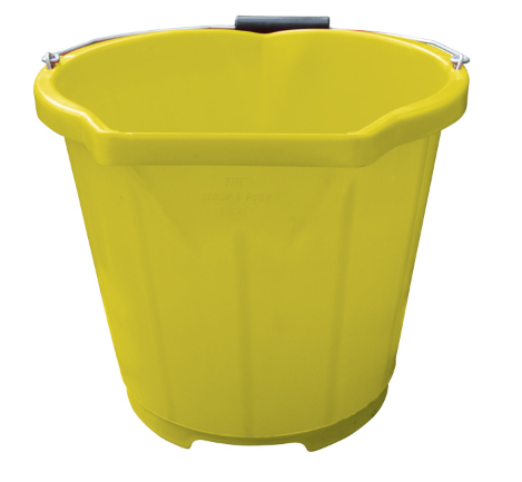 JSP HJB040-200-200 Scoop and Pour Bucket 13 Litre/3G Yellow-0