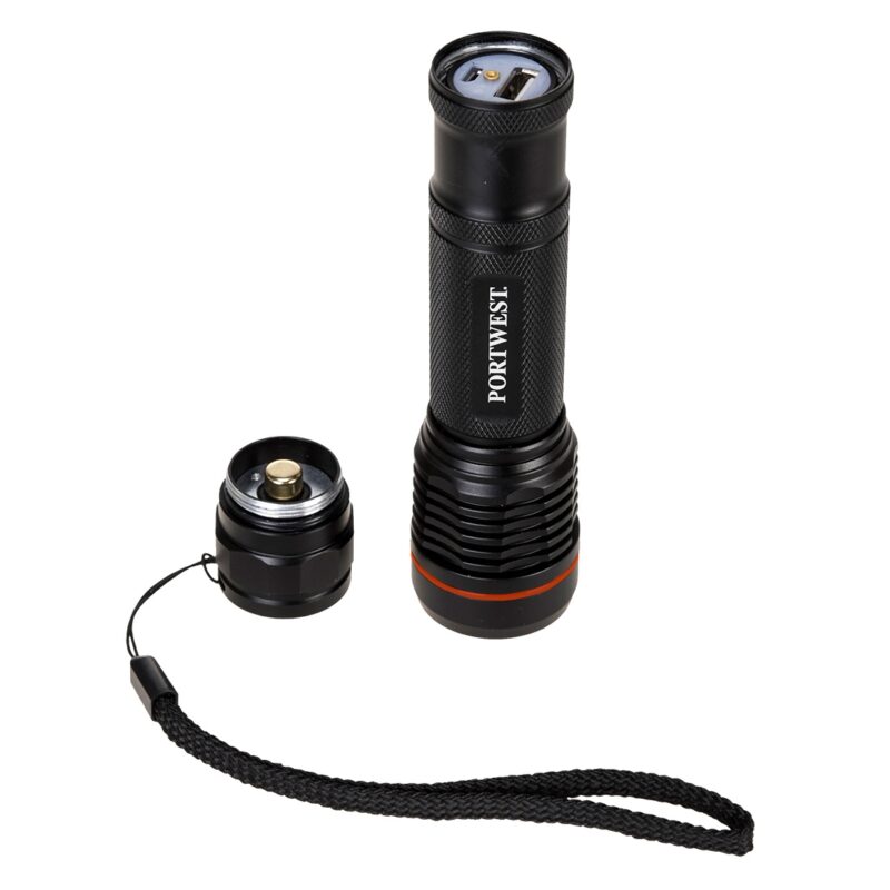 Portwest PA75 USB Rechargeable Torch-24193