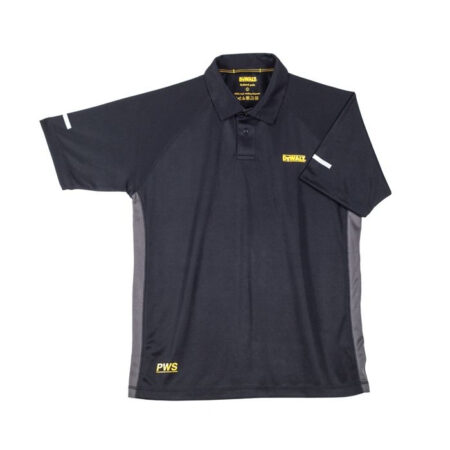 DeWalt RUTLAND Black/Grey Moisture Wicking Polo Shirt-0