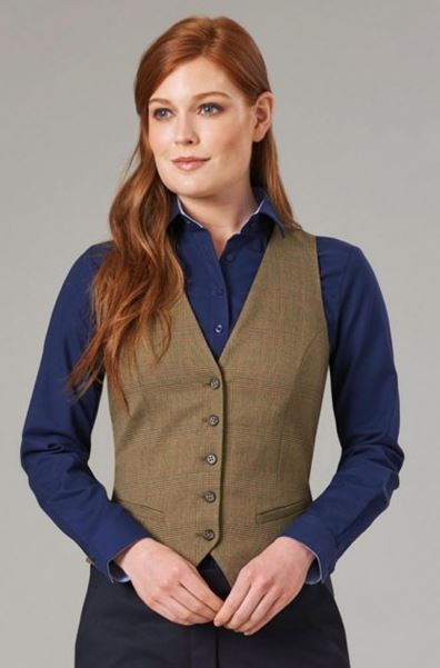 Brook Taverner OLIVIA 2363 Casuals and Separates Collection Check Waistcoat-0