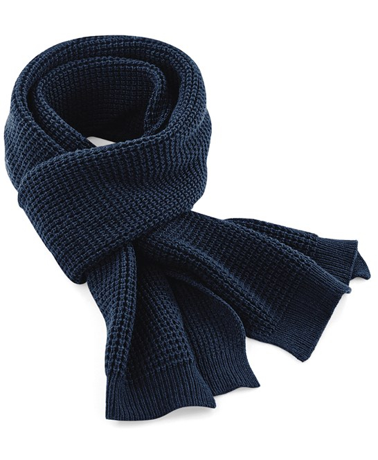 Beechfield BC424 Classic waffle knit scarf-0